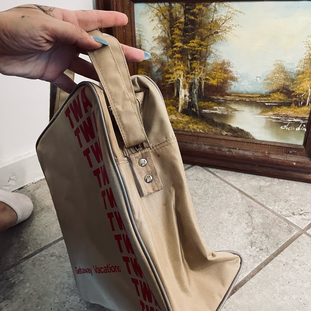vintage | twa airlines | twa getaway vacations collection bag - Picture 12 of 13